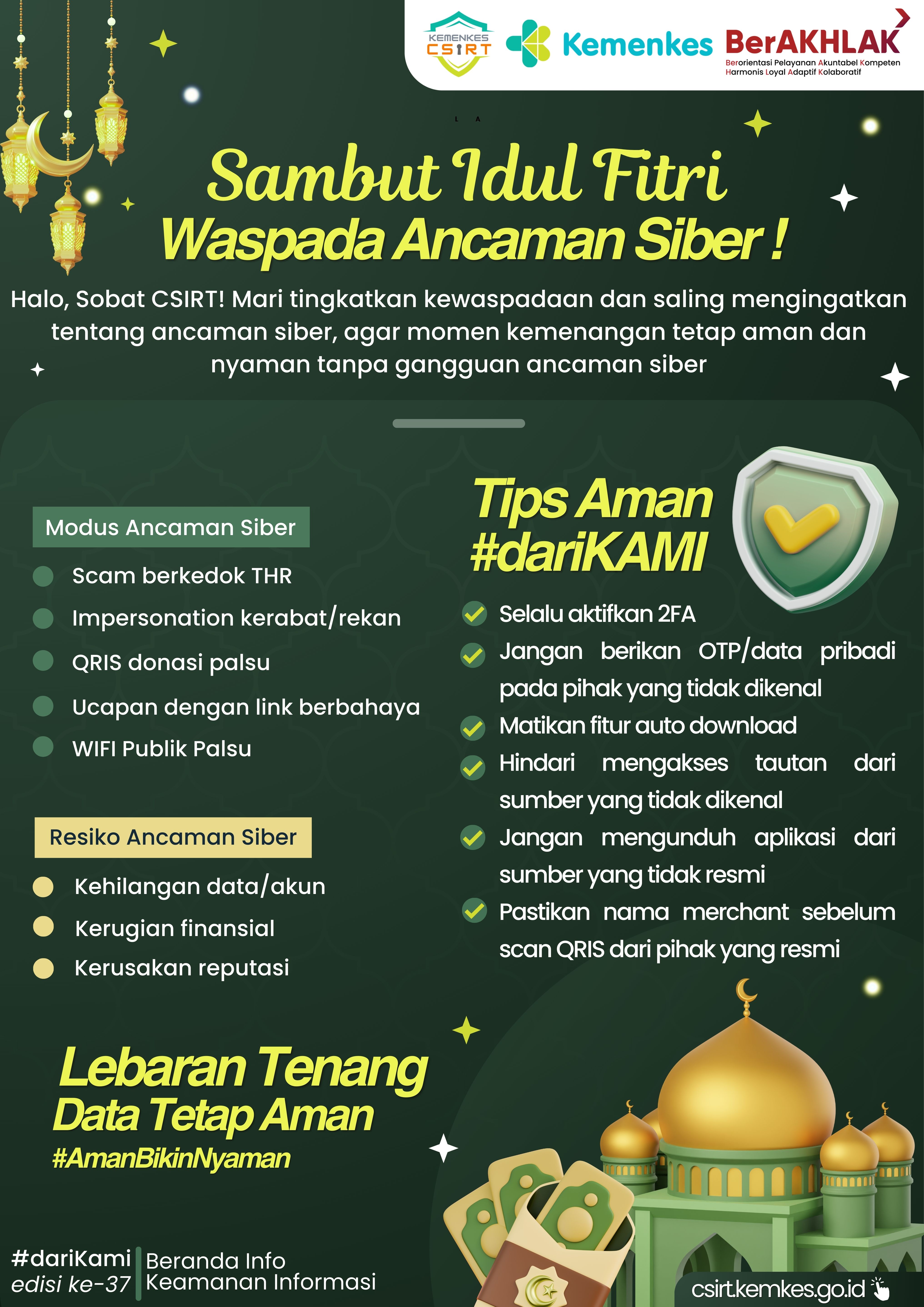 Sambut Idul Fitri, Waspada Ancaman Siber