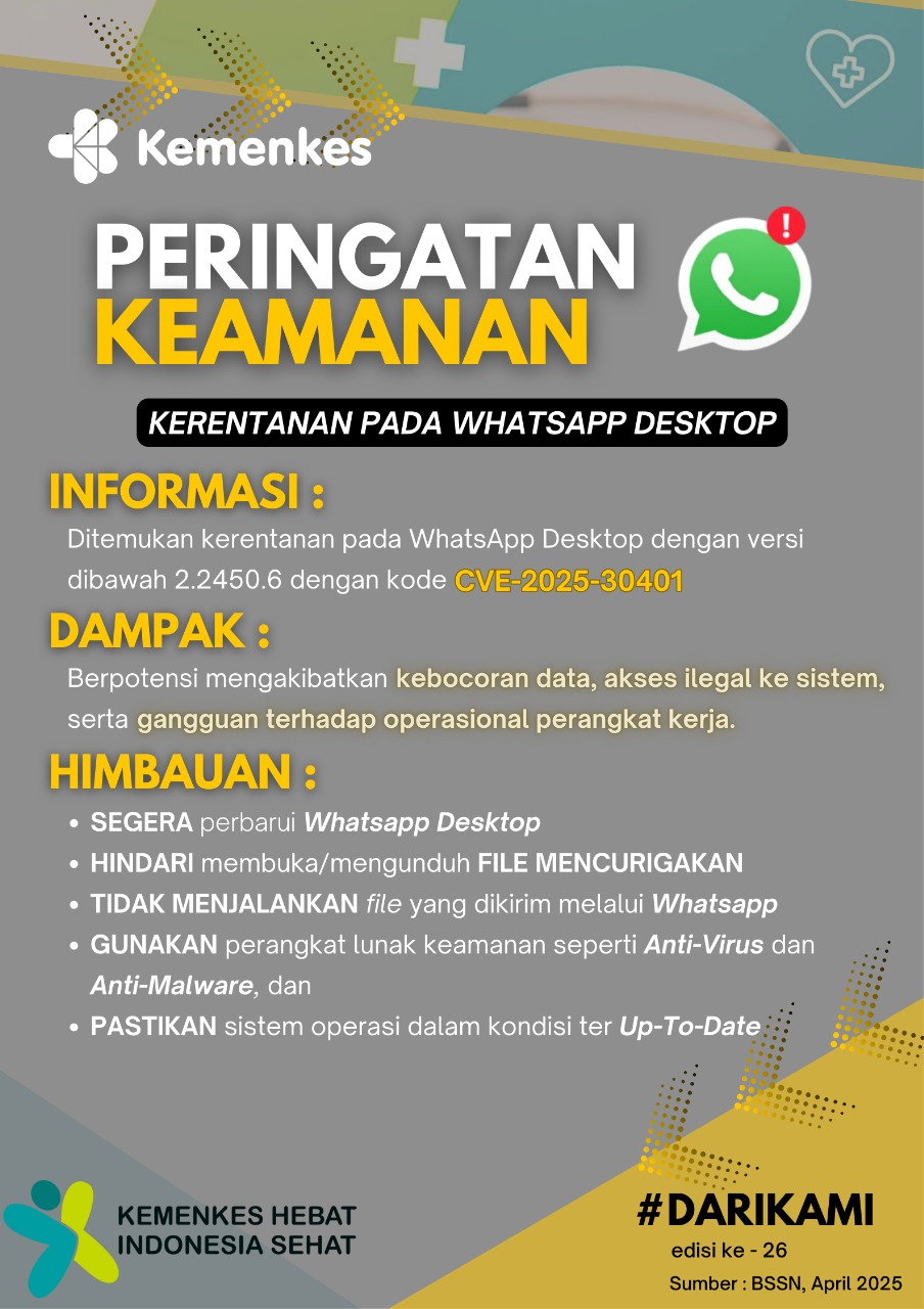 Peringatan Keamanan Pada Whatsapp