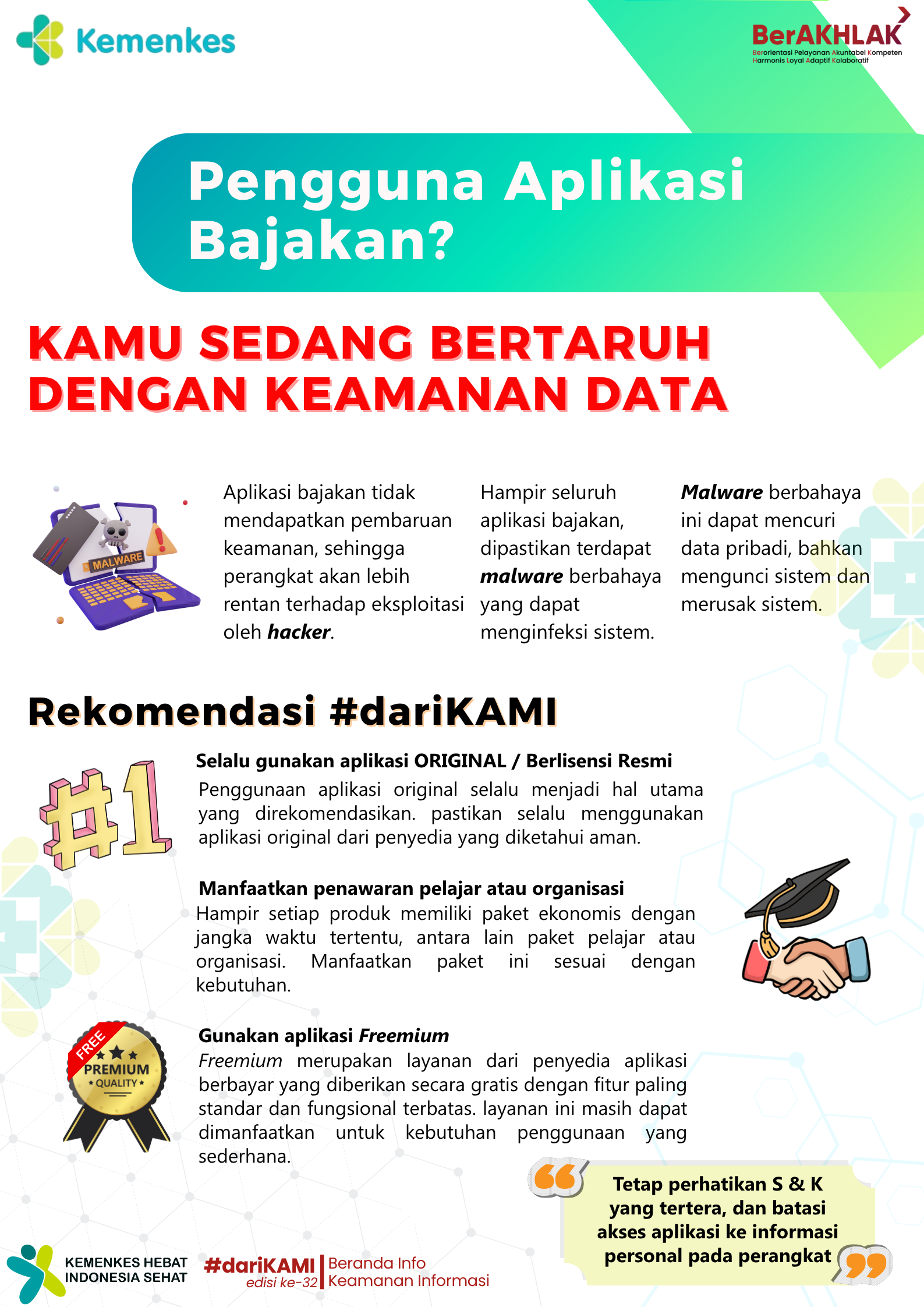 BAHAYA APLIKASI BAJAKAN